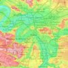 Carte topographique Parigi, altitude, relief