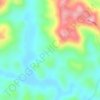 Carte topographique Algie, altitude, relief