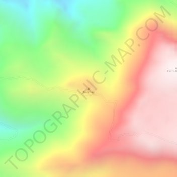 Carte topographique Tolontag, altitude, relief