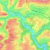 Carte topographique La Valette, altitude, relief