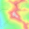 Carte topographique Huron Peak, altitude, relief