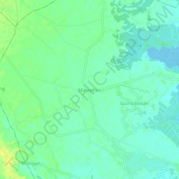 Carte topographique Mataphao, altitude, relief