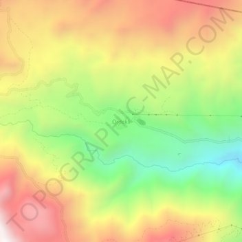 Carte topographique Ördekli, altitude, relief