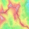 Carte topographique Caïre Nord des Bresses, altitude, relief