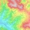 Carte topographique Cà del Vento, altitude, relief
