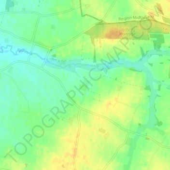 Carte topographique Nørre Tarp, altitude, relief