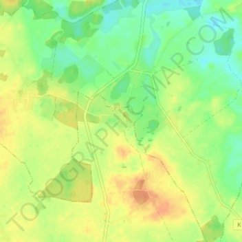 Carte topographique Unter Brüz, altitude, relief