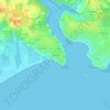 Carte topographique Menez Run, altitude, relief
