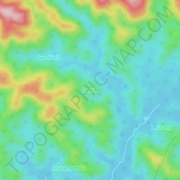 Carte topographique Lantik, altitude, relief