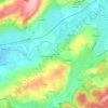 Carte topographique Les Pendants, altitude, relief