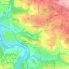 Carte topographique Les Rivailles, altitude, relief