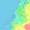 Carte topographique Porspaul, altitude, relief