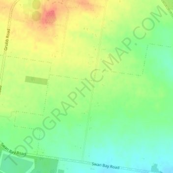 Carte topographique Bellarine Peninsula, altitude, relief