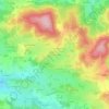 Carte topographique Le Grand Couret, altitude, relief