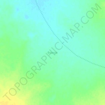 Carte topographique Bourga, altitude, relief