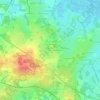 Carte topographique La Brosse, altitude, relief