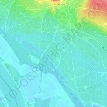 Carte topographique Le Grand Serres, altitude, relief