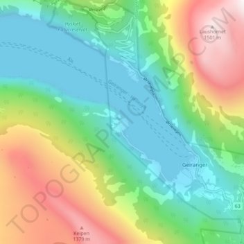 Carte topographique Homlung, altitude, relief