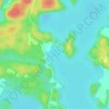 Carte topographique Baie Clément, altitude, relief