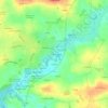 Carte topographique Le Polécio, altitude, relief