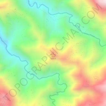 Carte topographique Morne Cabrit, altitude, relief