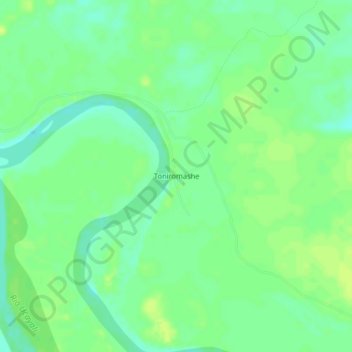 Carte topographique Toniromashe, altitude, relief
