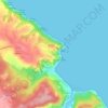 Carte topographique Llastres, altitude, relief