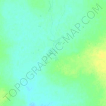 Carte topographique Goron, altitude, relief