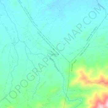 Carte topographique Taghssa, altitude, relief