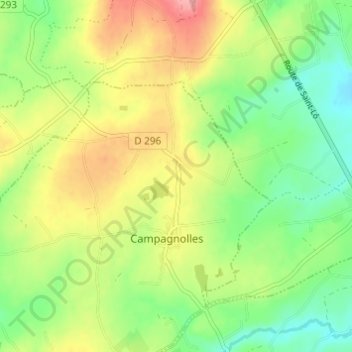 Carte topographique L'Aunay, altitude, relief