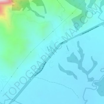 Carte topographique LA GUAFILLA, altitude, relief