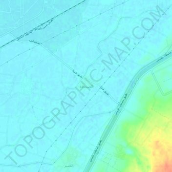 Carte topographique Al-Sahafa, altitude, relief
