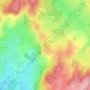Carte topographique La Villaine, altitude, relief