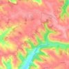 Carte topographique Campagnac, altitude, relief