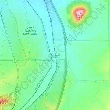 Carte topographique Greenland, altitude, relief