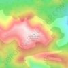 Carte topographique San Gorgonio Mountain, altitude, relief