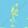 Carte topographique Moluques du Nord, altitude, relief