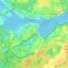 Carte topographique Schlutup, altitude, relief