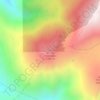 Carte topographique Monte Montalto, altitude, relief