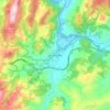 Carte topographique Grado, altitude, relief