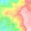 Carte topographique مدين, altitude, relief