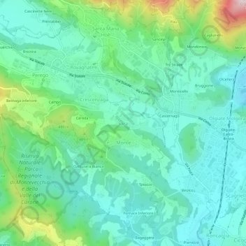 Carte topographique Sara, altitude, relief