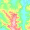 Carte topographique Sheno, altitude, relief
