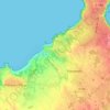 Carte topographique Les Vaux, altitude, relief