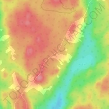 Carte topographique Havsered, altitude, relief