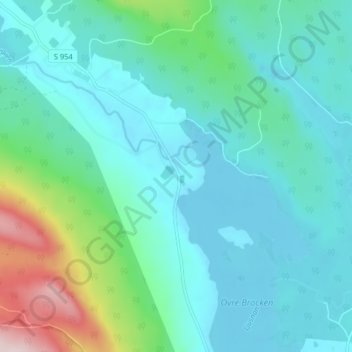 Carte topographique Vitsand, altitude, relief