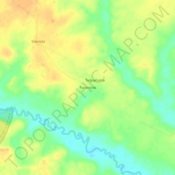 Carte topographique Parentins, altitude, relief