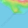 Carte topographique Cap Froward, altitude, relief