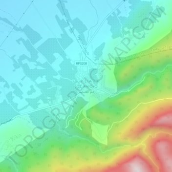 Carte topographique Foum El Ansar, altitude, relief