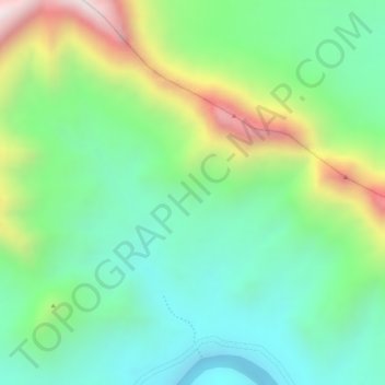 Carte topographique Salaise, altitude, relief